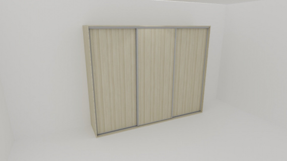 Skříň FLEXI 3 š.300cm v.220cm : 3x dveře plné - jen osobní odběr