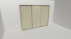 Skříň FLEXI 3 š.260cm v.240cm : 3x dveře plné - jen osobní odběr