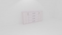 Komoda AURA 3 - hloubka 43cm - jen osobní odběr