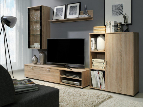 Obývací stěna Diplo sonoma/sonoma