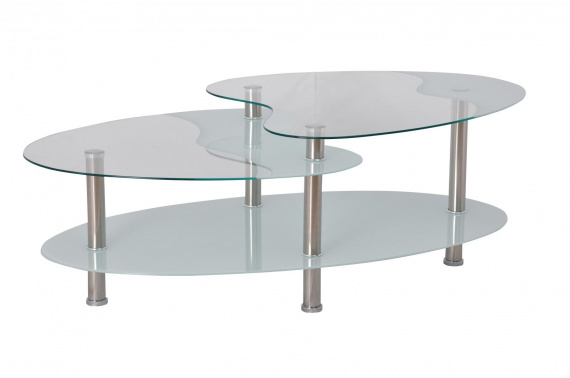 Konferenční stolek BA-5-Oval bílý