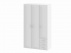 Skříň Sid 3d3s bílá/bílý lesk