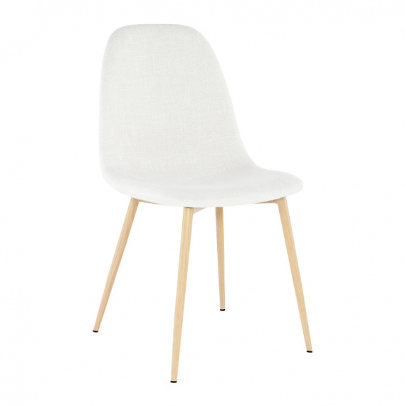 Židle, krémová látka / buk, LEGA