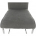 Židle, látka tmavě šedá / ekokůže černá / chrom, Izma