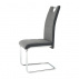 Židle, látka tmavě šedá / ekokůže černá / chrom, Izma