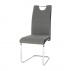 Židle, látka tmavě šedá / ekokůže černá / chrom, Izma