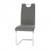 Židle, látka tmavě šedá / ekokůže černá / chrom, Izma