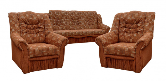 Sedací souprava Relax 3F+1+1 hnědá