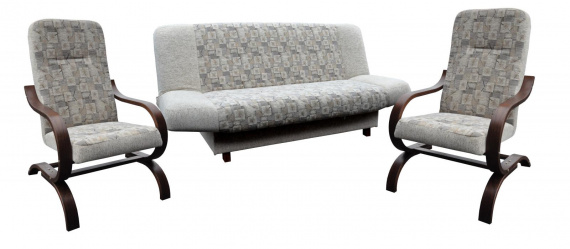 Sedací souprava Olek dřevo ořech