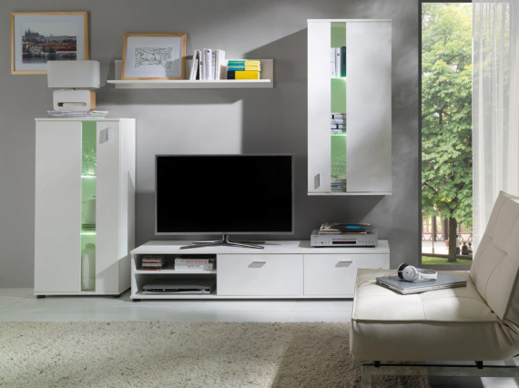 Bytová stěna Mironet bílá