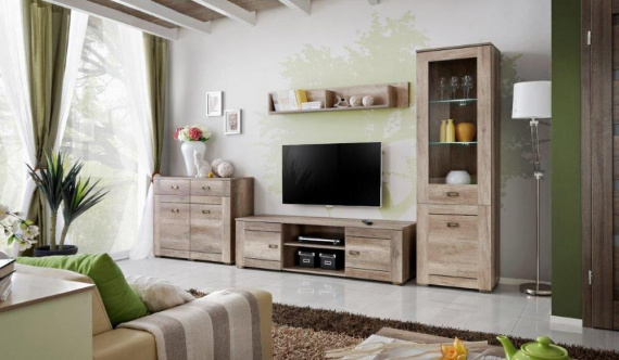 Obývací stěna Monako dub monument