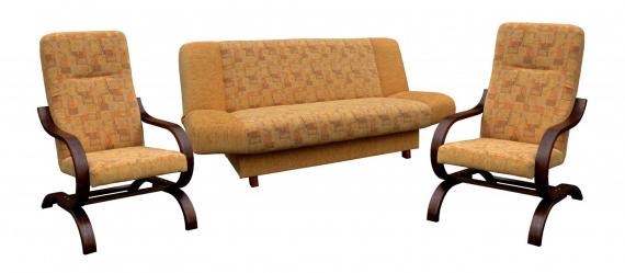 Sedací souprava Olek dřevo světlý ořech