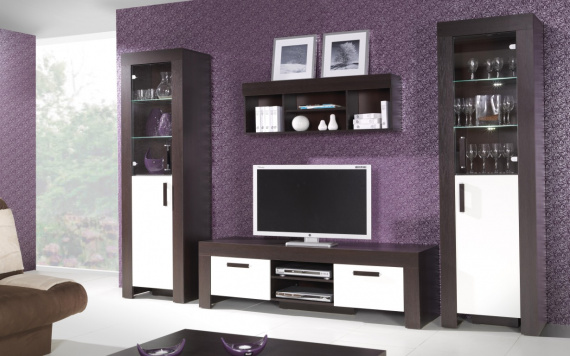 Obývací stěna Cezanne sestava A milano/crem