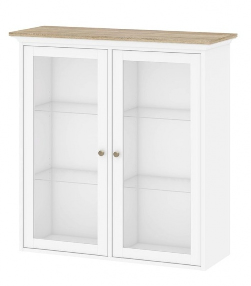 Vitrína Provence 862 bílá/dub