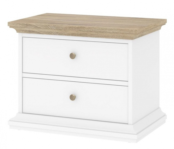Noční stolek Provence 301 bílá/dub