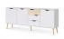 Komoda Retro 454 bílá/dub