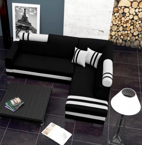 Sedací souprava Replay P černá/bílá