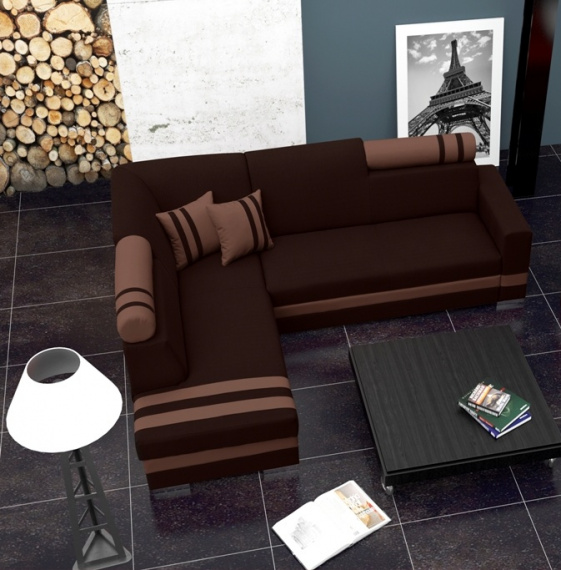 Sedací souprava Replay L tm.hnědá