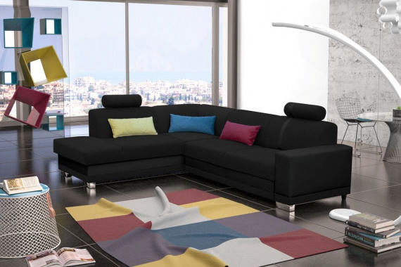 Sedací souprava Tira L černá