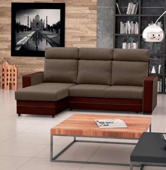 Sedací souprava Maxim L tm.hnědá/EKO hnědá