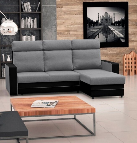 Sedací souprava Maxim P šedá/EKO černá