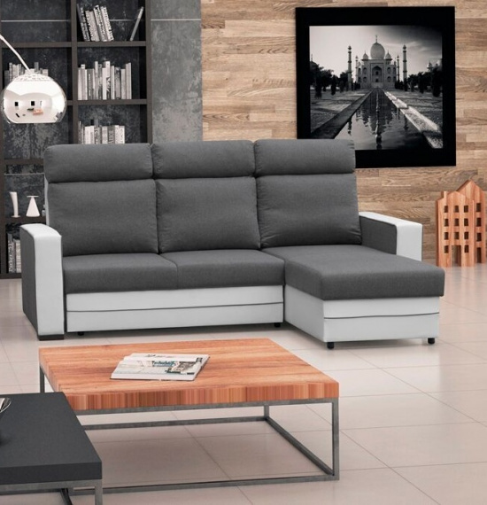 Sedací souprava Maxim P šedá/EKO bílá