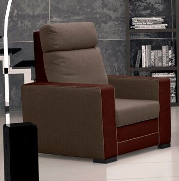 Křeslo Maxim tm.hnědá/Eko hnědá