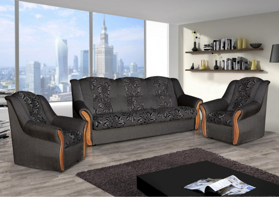 Sedací souprava Alice tmavě šedá