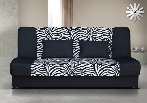 Pohovka Sun II zebra/černá
