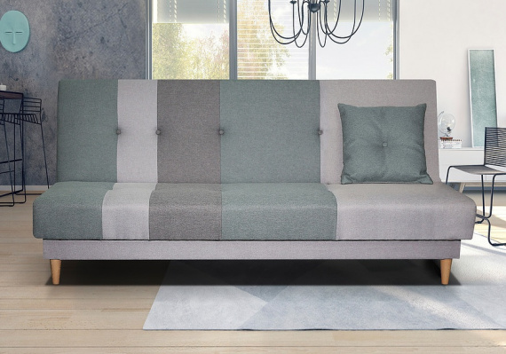 Pohovka Avatar šedá/zelená