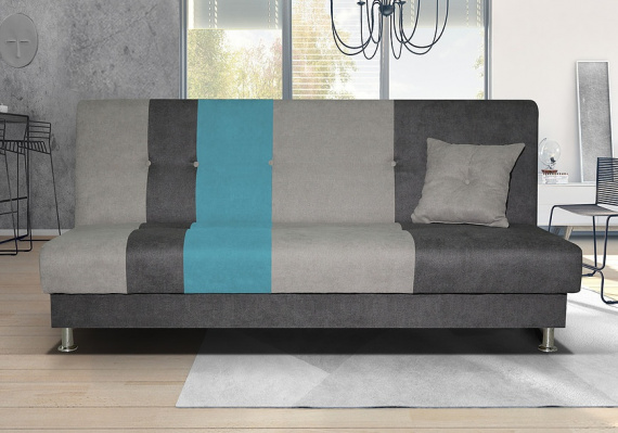 Pohovka Avatar šedá/modrá