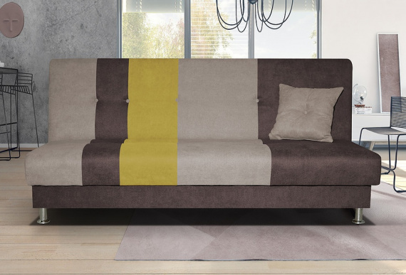 Pohovka Avatar hnědá/žlutá