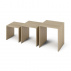 Sada tří příručních stolků, dub sonoma, SIPANI NEW