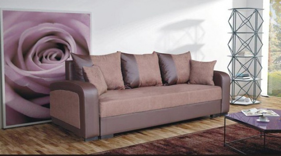 Pohovka Zara hnědá/EKO hnědá