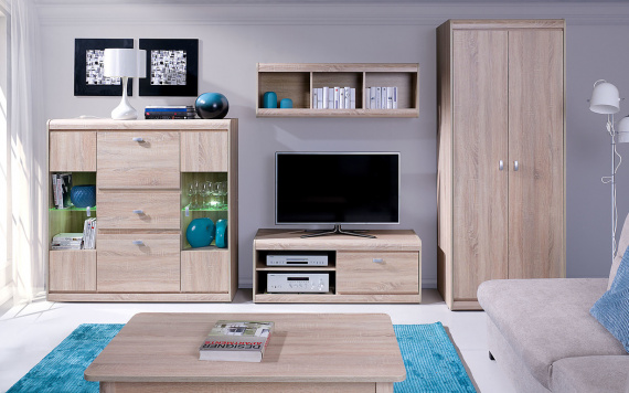 Obývací stěna Silesia sestava C sonoma