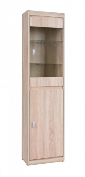 Vitrína Silesia R3 pravá sonoma