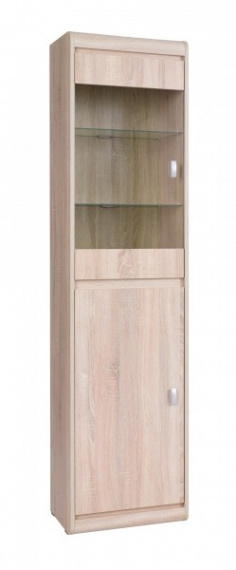 Vitrína Silesia R3 levá sonoma