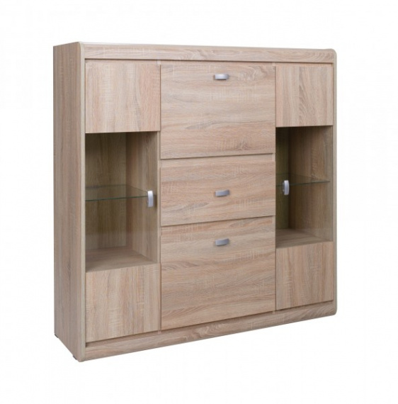 Vitrína Silesia R4 sonoma