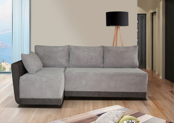 Sedací souprava Dexter L hnědá