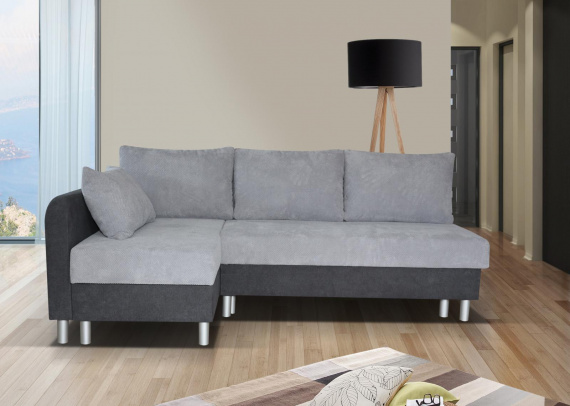 Sedací souprava Qawra L šedá