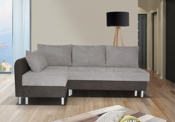 Sedací souprava Qawra L hnědá