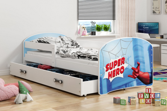 Postel Hubert 80x160 bílá/hero