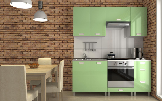 Kuchyňská linka Despacito MDR 180 zelený lesk