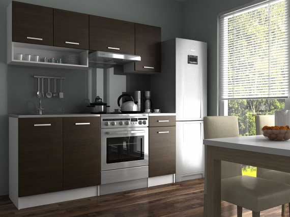 Kuchyňská linka Luigi II 120/180 wenge