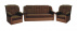 Sedací souprava Panda 3F+1+1 Sawana 16/25 hnědá