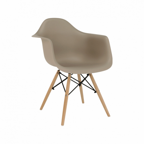 Křeslo, capuccino / buk, DAMEN NEW