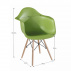 Křeslo, zelená/buk, DAMEN NEW