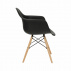 Křeslo, černá / buk, DAMEN NEW