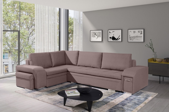 Sedací souprava Alana L růžová