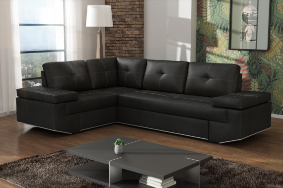 Sedací souprava Zoja L černá